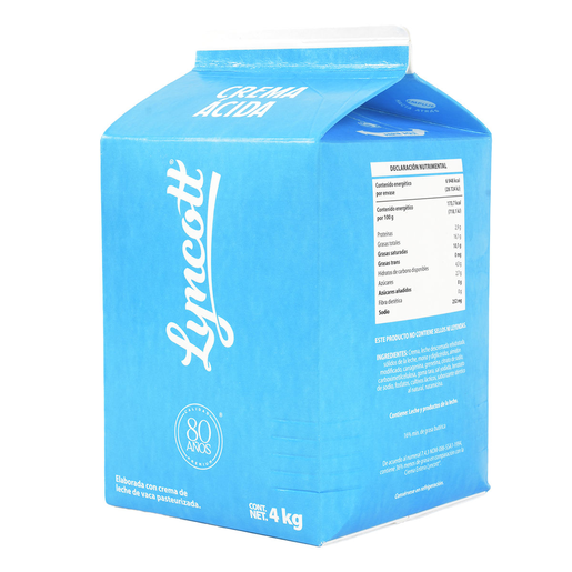 CREMA ACIDA 1/4 KG LYNCOTT