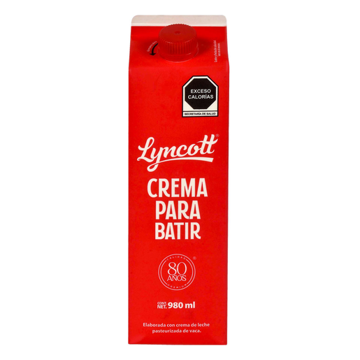 CREMA PARA BATIR  1/0.980 ML  LYNCOTT